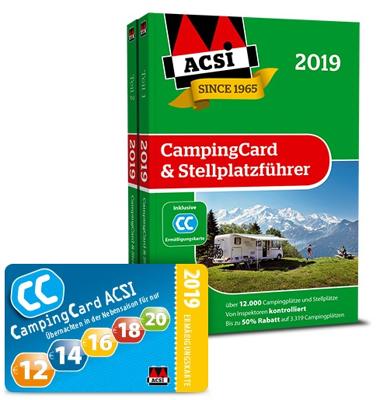 ACSI Stellplatzführer Europa inkl. CampingCard 2019