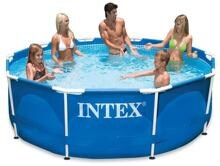 Intex Metal Frame Pool, rund, blau