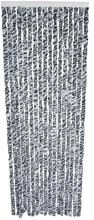 Arisol Chenille Flauschvorhang, 70x205cm, schwarz/grau/weiß