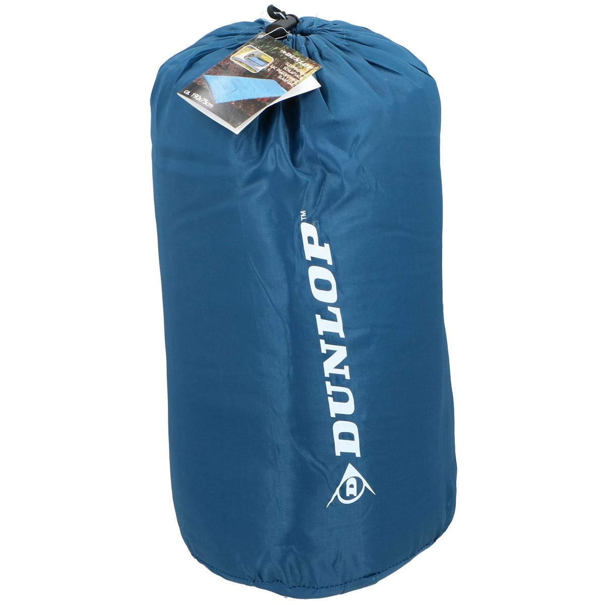 Dunlop Schlafsack blau Outdoor Deckenschlafsack Camping Reisen Trekking 190x75cm 