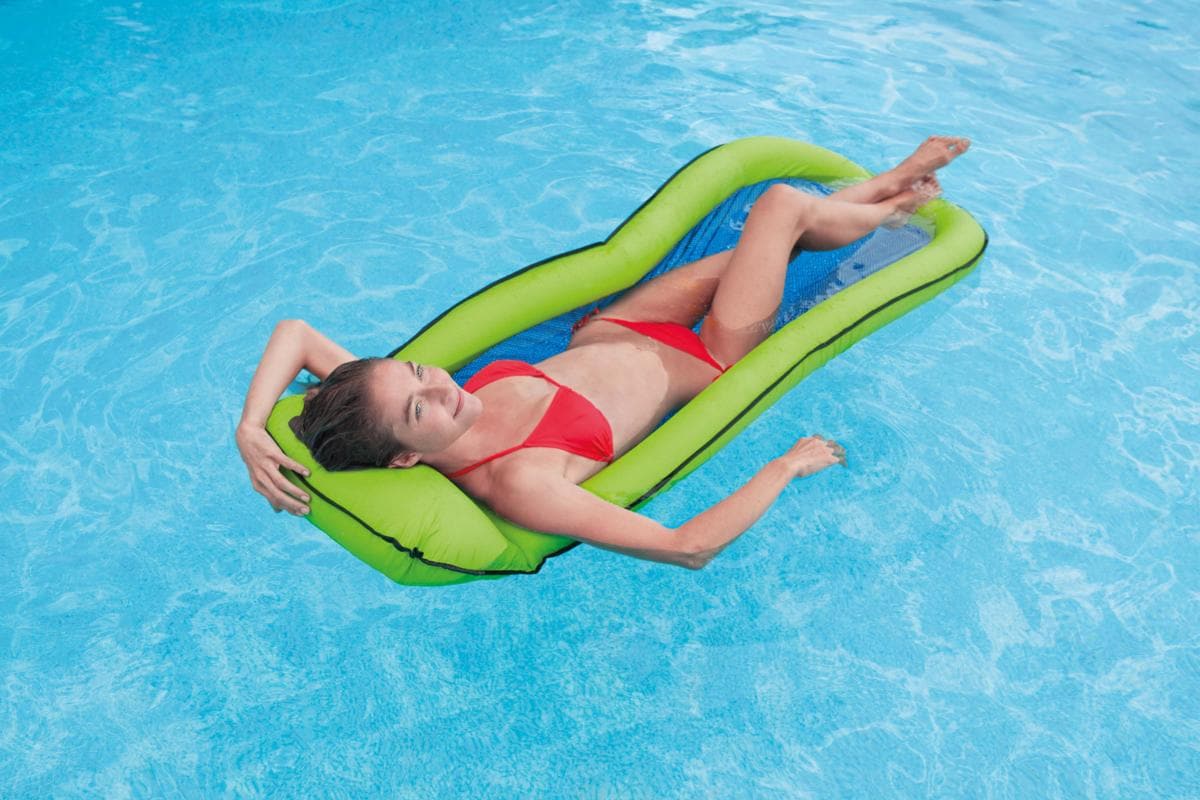 Intex Mesh Blau Relaxe Lounge Schwimmliege Strand Pool Wasserhängematte K 