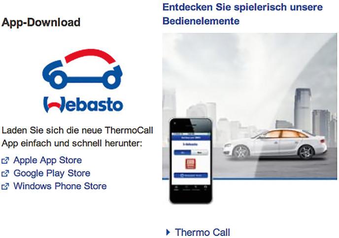 Webasto Empfänger für Thermo Call App von Webasto Heizen ...