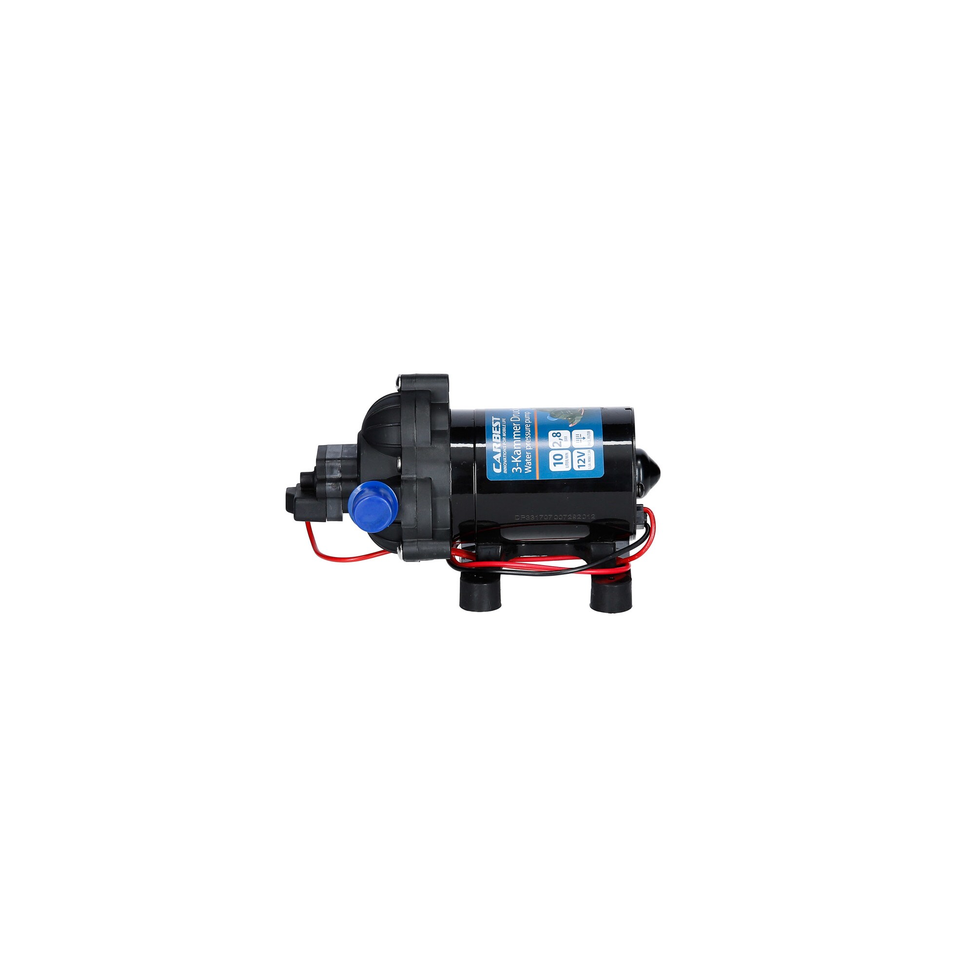 inkl Bedienungsanleitung 10 Liter/min Schlauchadapter und Filter 2,8 bar 932962056 Wasserpumpe 12V 